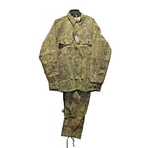 Vintage Farmland Cornfield Camouflage Long Sleeve Shirt/Pants Made In USA XL